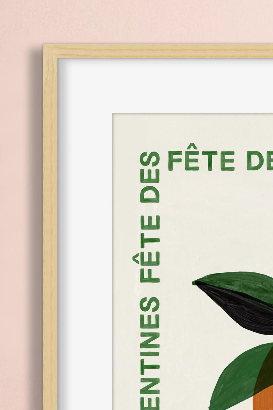 arte de pared enmarcado fête des clementines