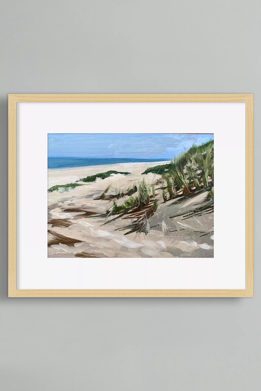 arte de pared enmarcado de dutch beach