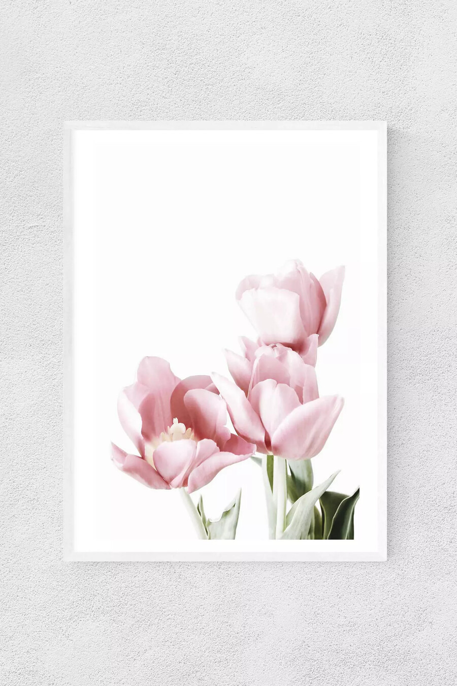 arte de pared de tulipanes