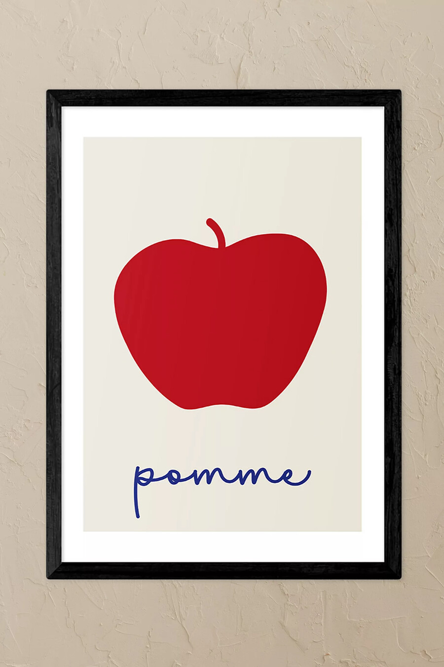 impresión artística de pared enmarcada pomme black de east end prints