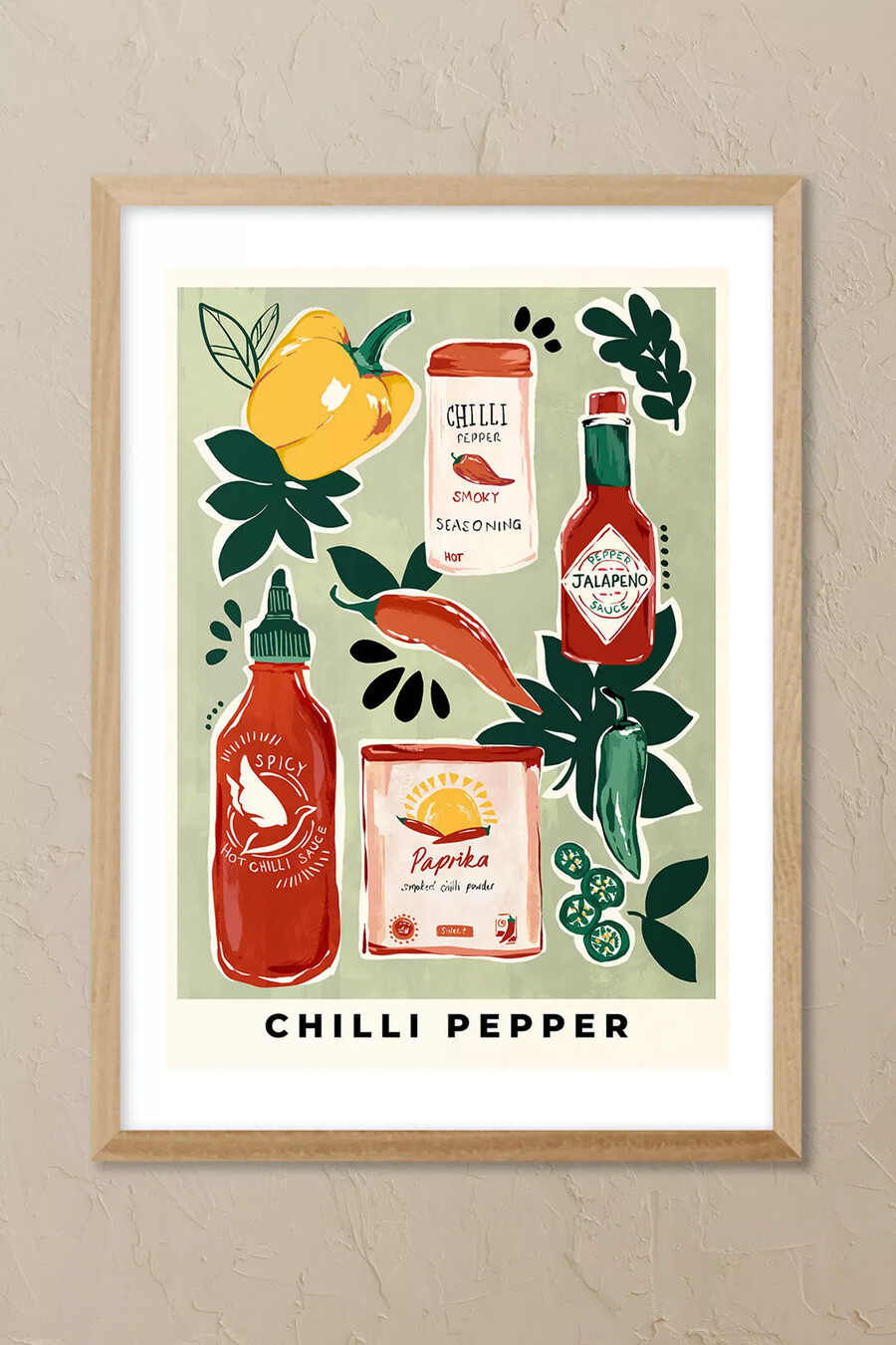impresión artística de pared con chile de east end prints