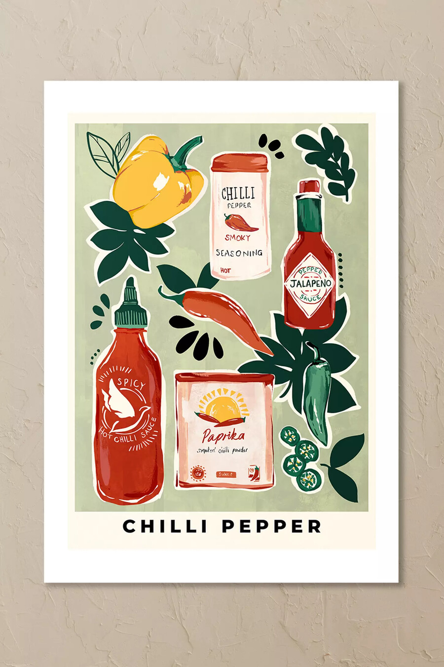 impresión artística de pared con chile de east end prints
