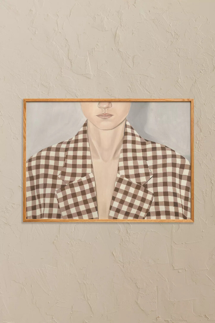 camisa de cuadros de jonna valtner arte de pared enmarcado
