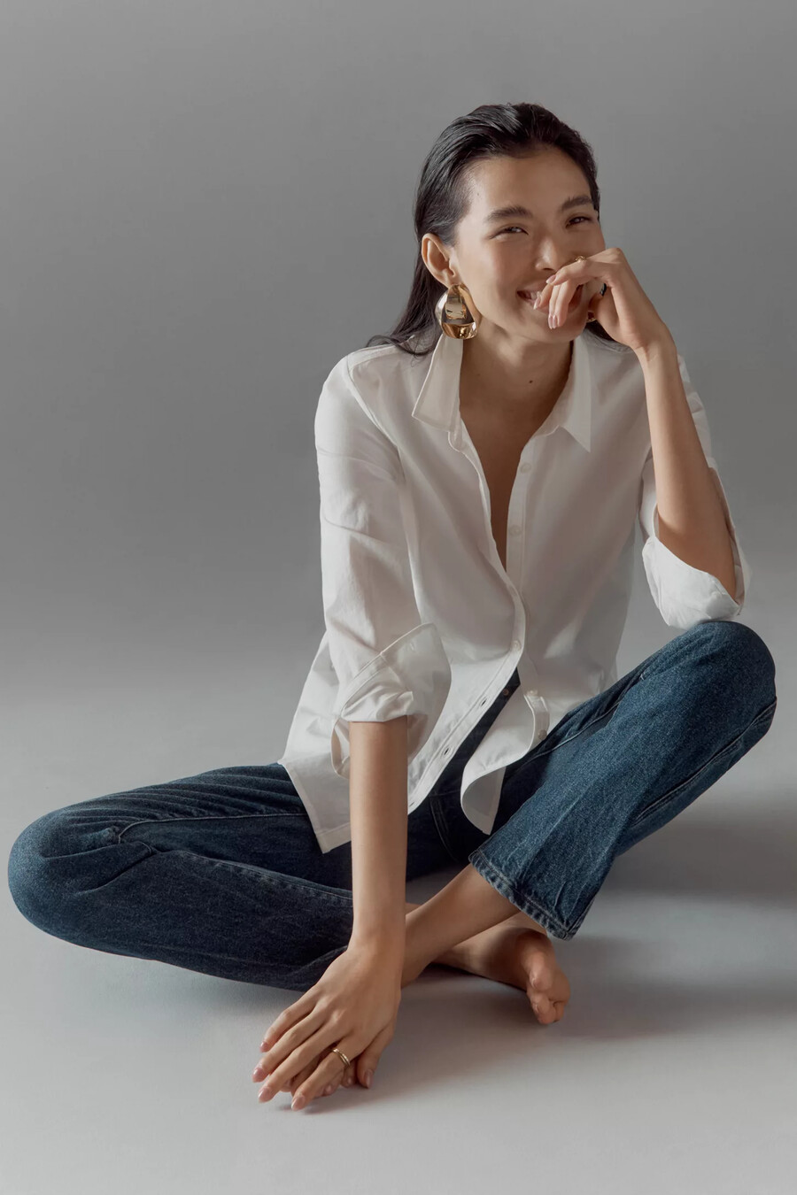 la camisa gracelyn slim buttondown de maeve