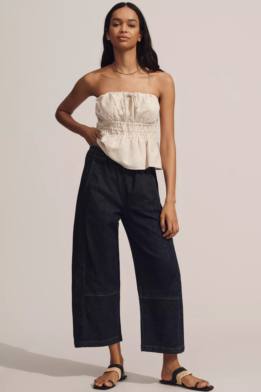 los jeans relajados tipo barril izzie de pilcro