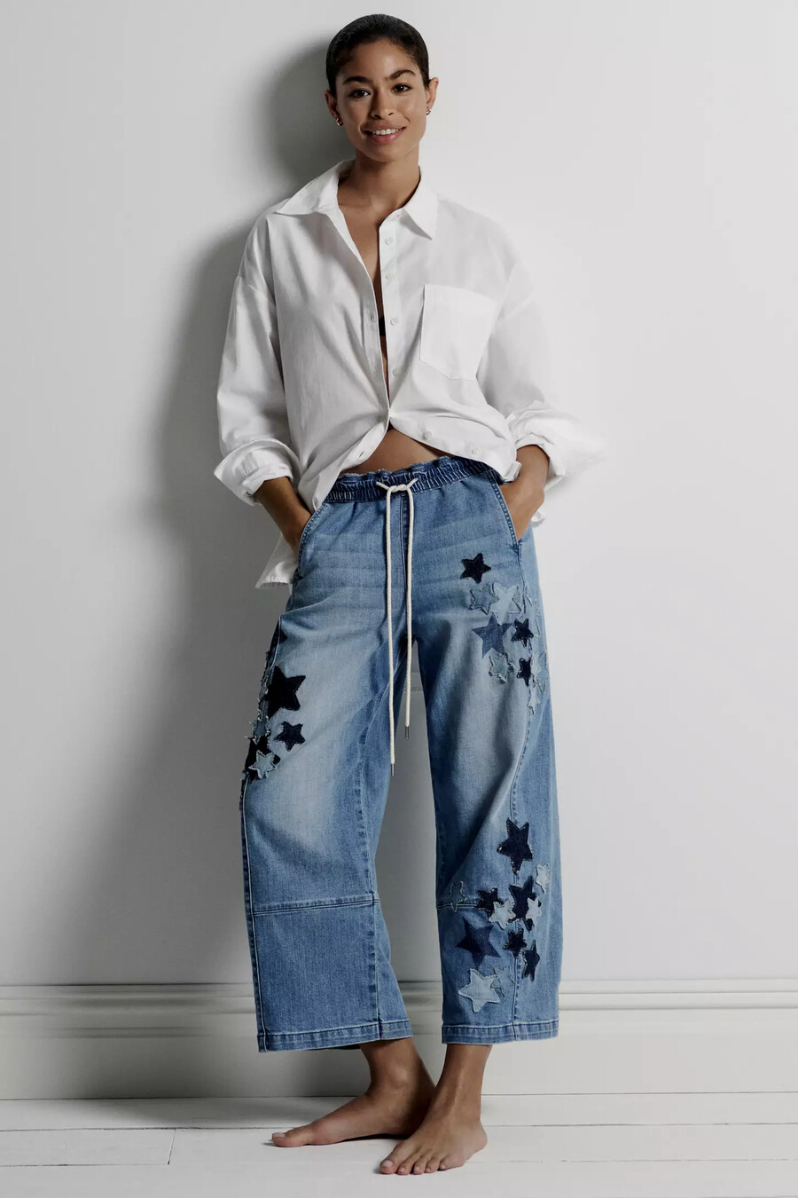los jeans relajados tipo barril izzie de pilcro