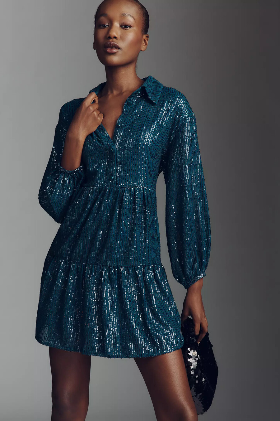 el minivestido camisero escalonado bettina de maeve