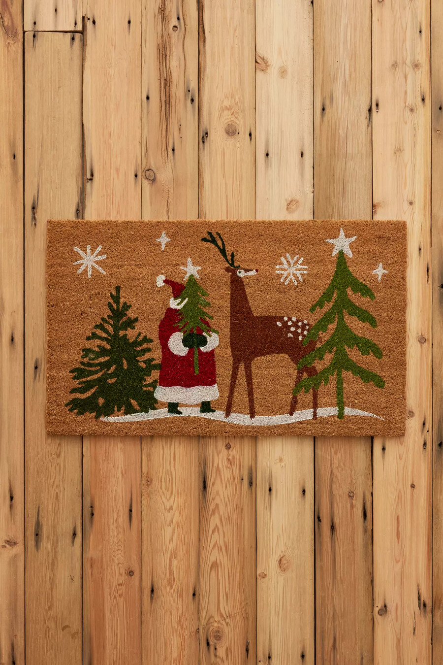 felpudo de reno de papá noel de now designs