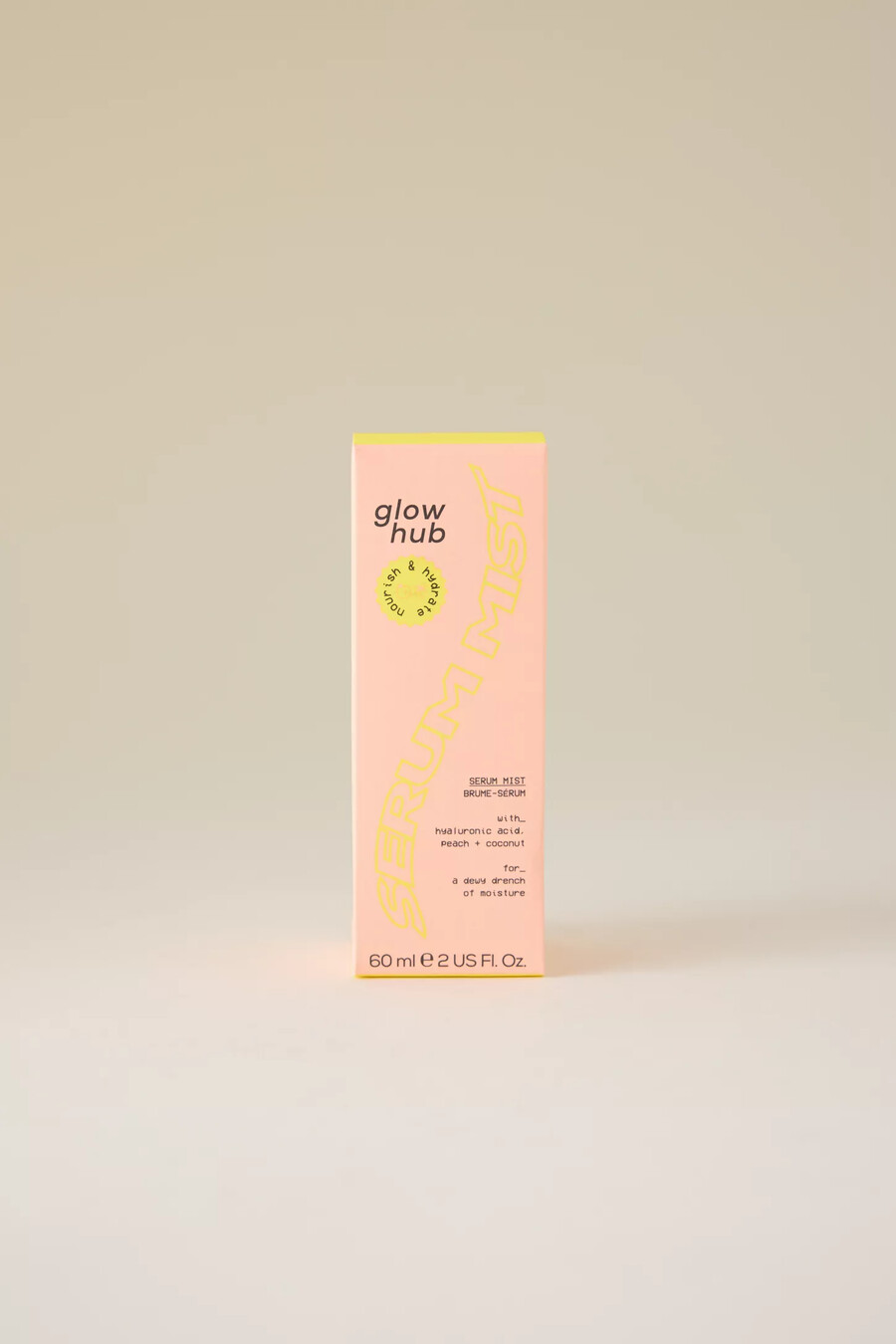 bruma de suero nutritivo e hidratante glow hub