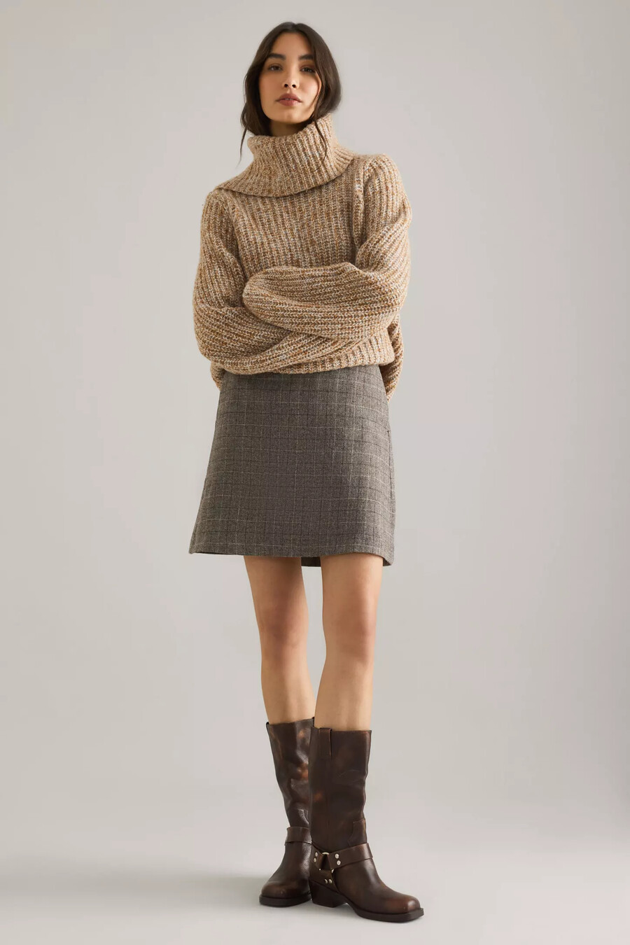 minifalda de lana sille selected