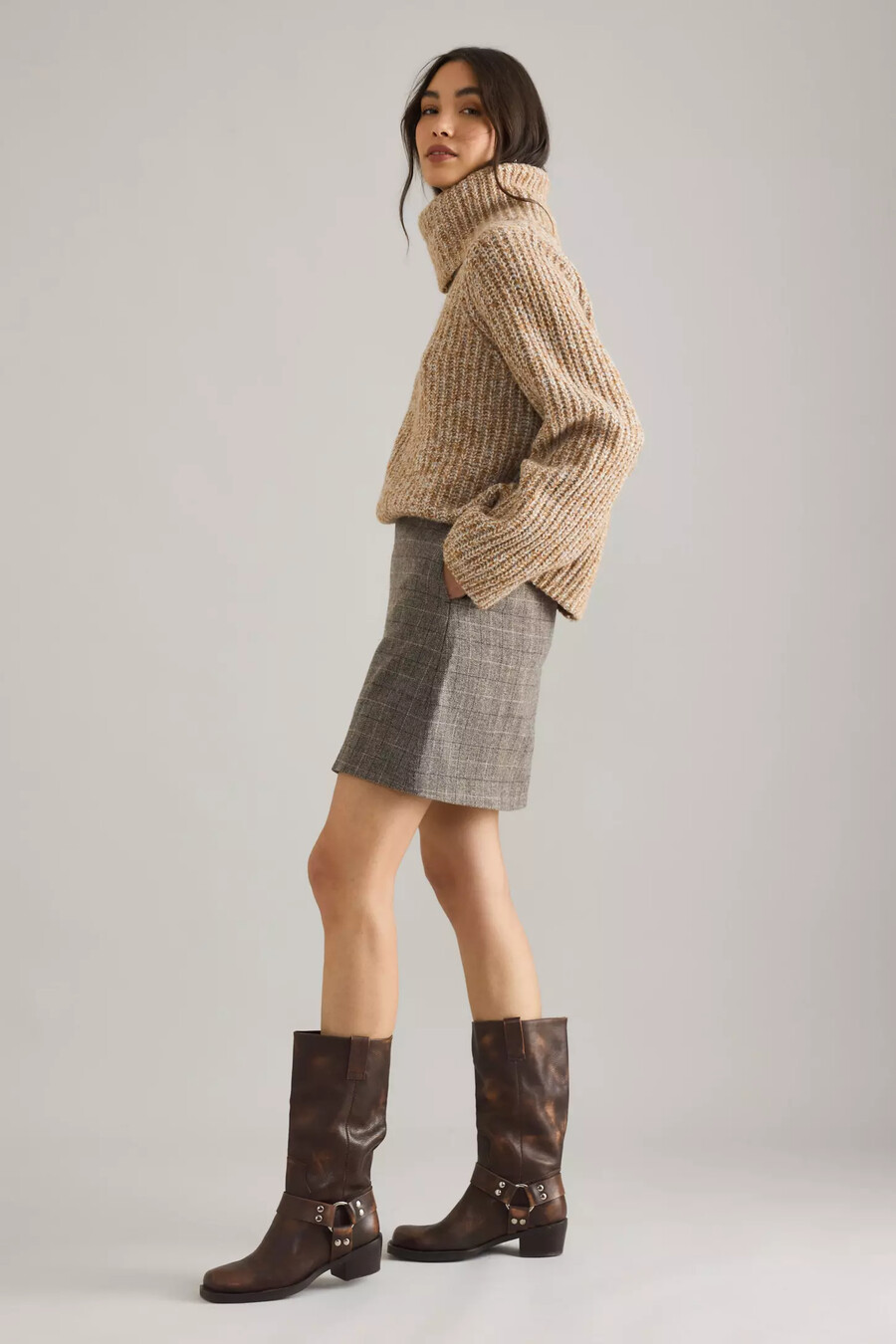 minifalda de lana sille selected