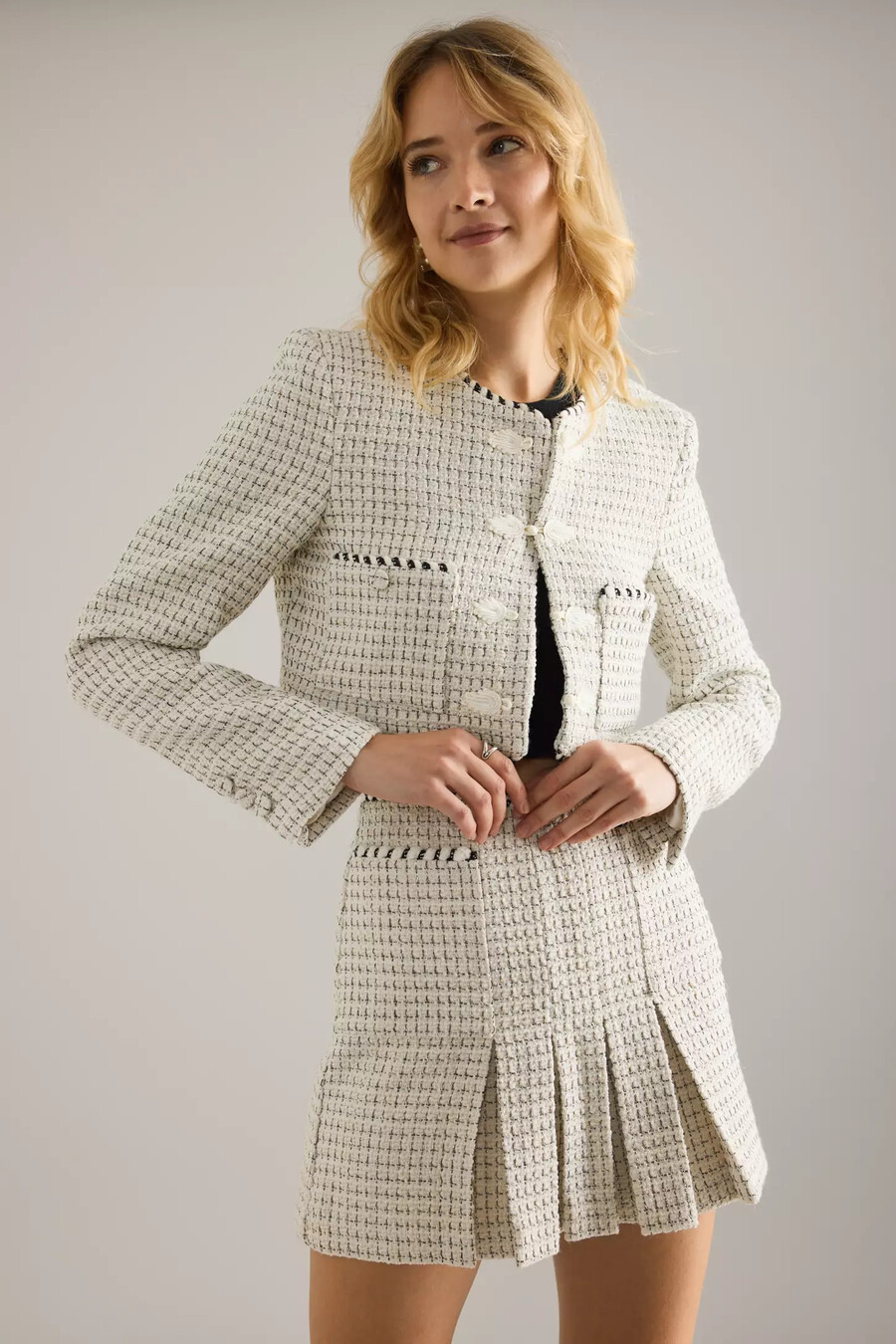 minifalda plisada florine boucle de bardot