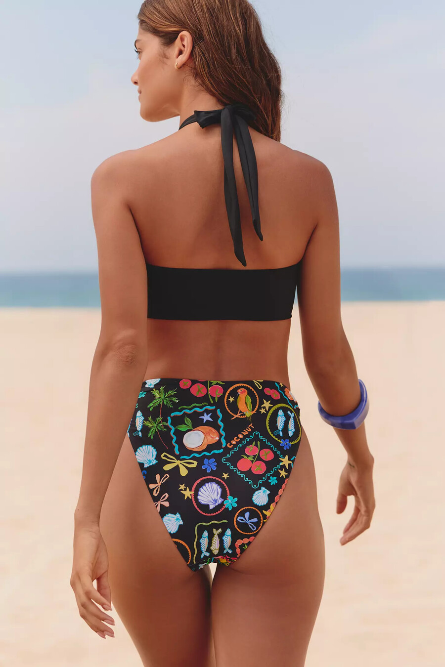 braguita de bikini con tiras laterales de celidonia
