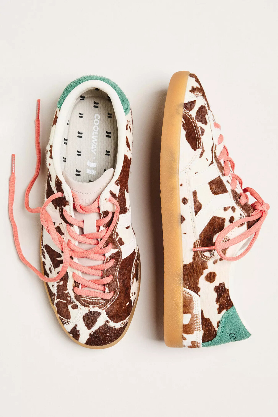 zapatillas con estampado de vaca coolway kizuna