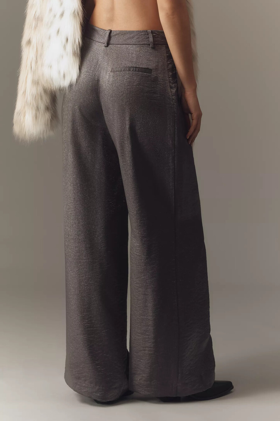 pantalones anchos brillantes maeve