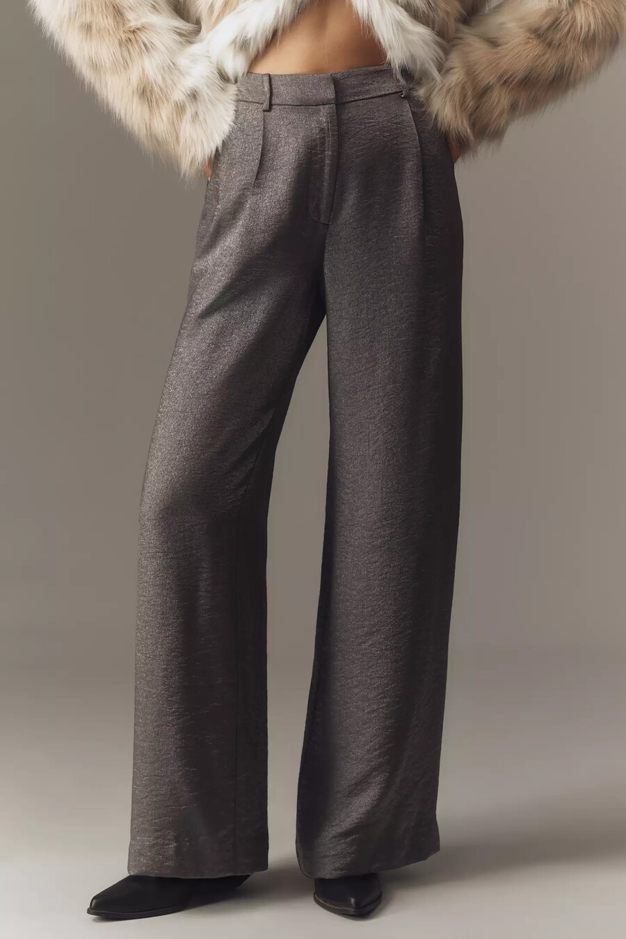 pantalones anchos brillantes maeve