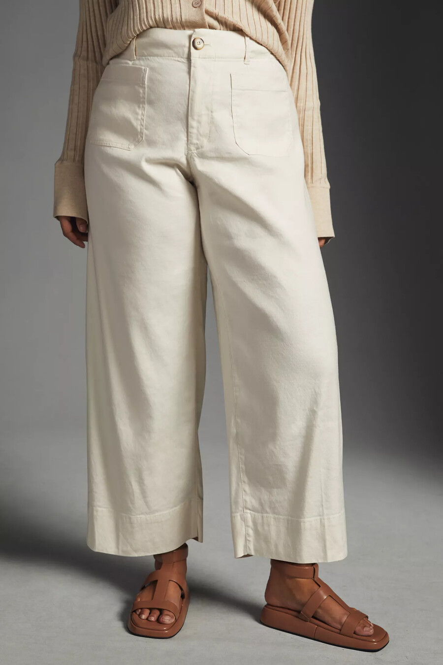 pantalones anchos y tobilleros colette de maeve edición de lino