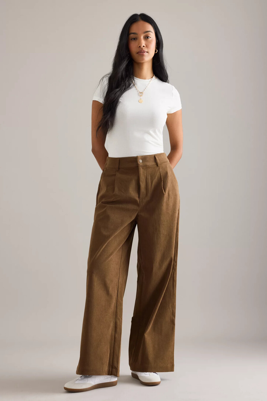 pantalones anchos de pana varley rocio