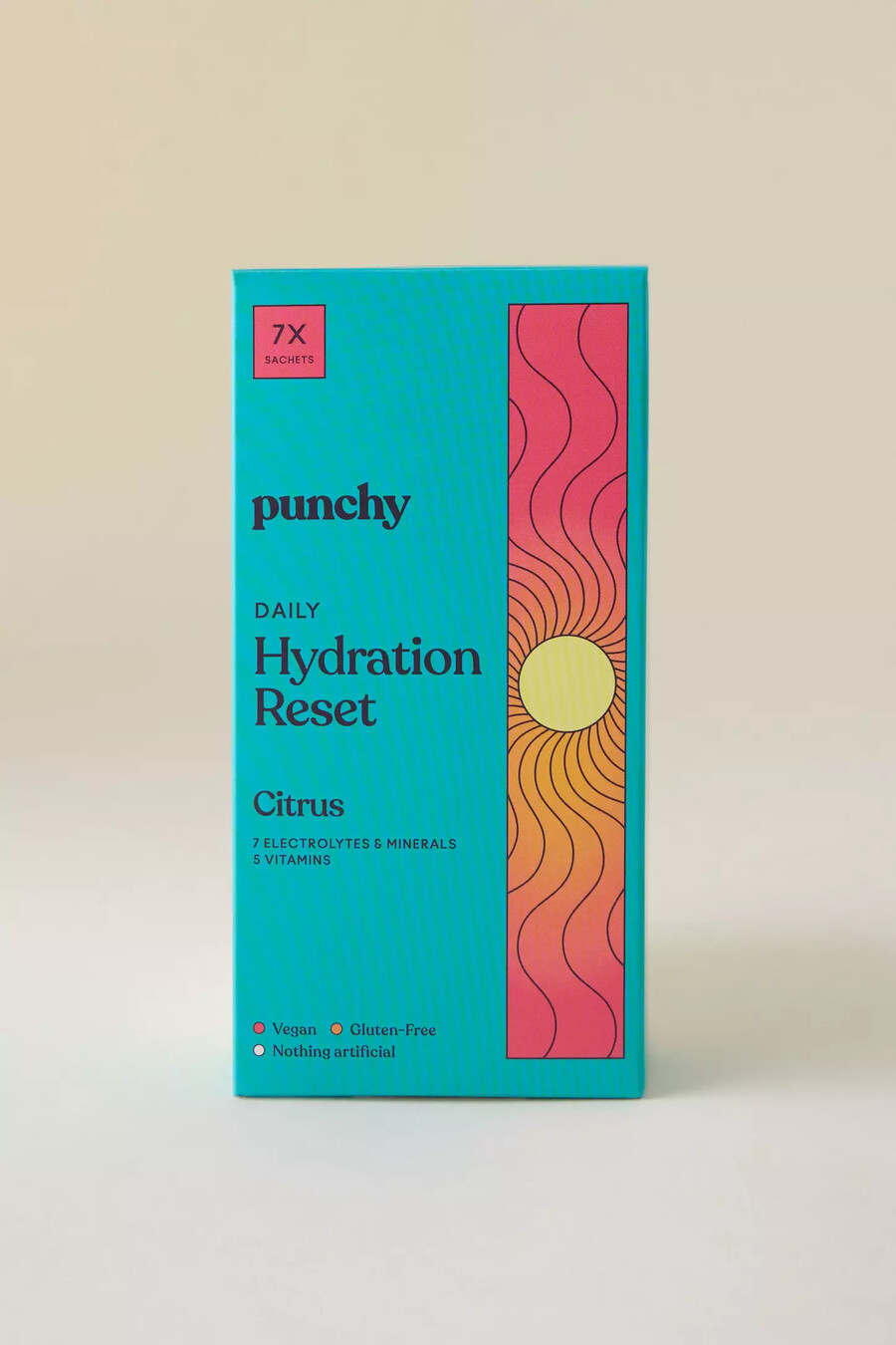 punchy daily hydration reset 7 sobres